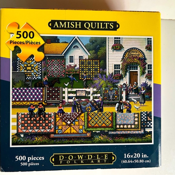 DOWDLE PUZZLES Games Amish Quilts Puzzle 50 Pieces Poshmark